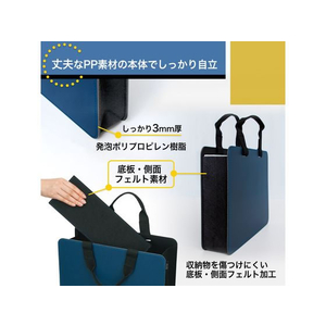 プラス モバイルバッグ/モバイルバッグ+ スリムタイプ ネイビー/91450 FCN5689-91450/FL-101MB-イメージ3