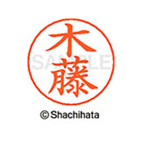シヤチハタ ネームペン用ネーム シルバー 既製 木藤 FC46649-X-GPS-0878