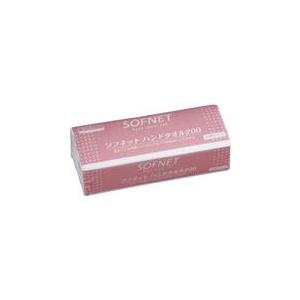 日本製紙クレシア ソフネット　ハンドタオル200　小判 36310-イメージ1