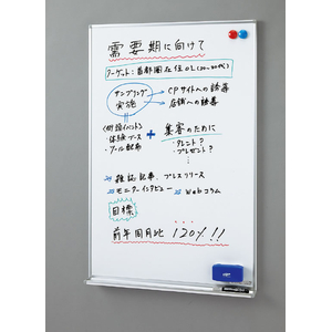 コクヨ ホワイトボード 無地 縦型 外寸600×66×909 ホーロー FCF171V-FB-32WNC-イメージ2