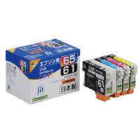 JIT エプソン(EPSON) IC4CL6165対応 ジットリサイクルインクカートリッジ 4色パック JIT-E61654P