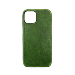 ABBI SIGNATURE iPhone 13用ケース イタリアンレザーバックカバー PIERROT LUX グリーン ABS22311I13-イメージ1