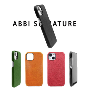 ABBI SIGNATURE iPhone 13用ケース イタリアンレザーバックカバー PIERROT LUX グリーン ABS22311I13-イメージ5