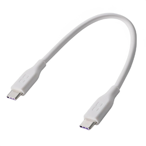 CIO シリコンケーブルN2 CtoC 240W 0．15m ホワイト CIO-SL30000N2-CC015-WH-イメージ1