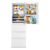 ホワイト 4ドア冷蔵庫 AQUA AQR-VZA45R(W) 【右開き】452L 4ドア冷蔵庫 Delie（デリエ