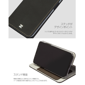 ZENUS iPhone XS/X用ケース Buffalo Diary ブラウン Z10311I8-イメージ6