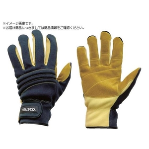 トラスコ中山 TRUSCO/耐切創手袋 防災レスキュー仕様LL ネイビー FCD299D-6319215-イメージ1