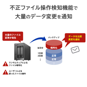 I・Oデータ 2ドライブNAS(ネットワークHDD)(2TB) HDL2-LV02-イメージ7