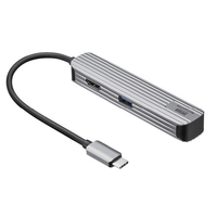 サンワサプライ USB Type-Cマルチ変換アダプタ(HDMI+カードリーダー付) USB-3TCHC5S