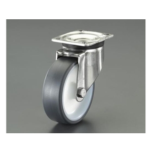 エスコ キャスター 自在金具 ステンレス製 125mm FCY9351-EA986LH-125A-イメージ1