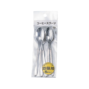 TAKAGI 18-10ステンレス コーヒースプーン5本組 FCJ071W-イメージ1