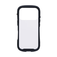 Hamee iPhone 17Pro用強化ガラスクリアケース iFace Reflection Frost ブラック 41-183117