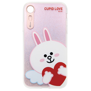 LINE FRIENDS iPhone XR用ケース LIGHT UP CASE CUPID LOVE コニーハート KCL-LCL008-イメージ1