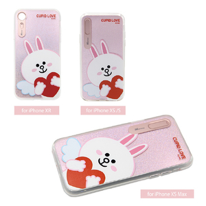 LINE FRIENDS iPhone XR用ケース LIGHT UP CASE CUPID LOVE コニーハート KCL-LCL008-イメージ4