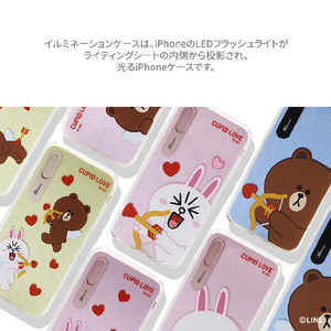 LINE FRIENDS iPhone XR用ケース LIGHT UP CASE CUPID LOVE コニーハート KCL-LCL008-イメージ6