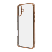 レイアウト iPhone 16 Plus用Like standard 衝撃吸収 バンパー メタリック ハイブリッドケース ピンクゴールド RT-P48CC16/PGM