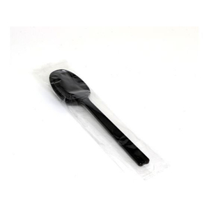 シモジマ ヘイコー プラスプーン 16cm 黒 単袋 100本 FCU7796-4513023-イメージ2