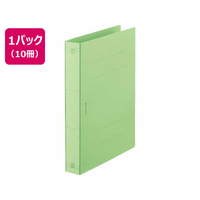 ライオン事務器 フラットファイル A4タテ (特厚とじタイプ) 緑 10冊 FCC8783-102-93