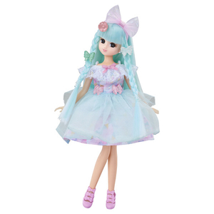 キラっとカラチェン!ライトの光で髪やジュエルの色が変わる「ジェラートリカちゃん」デビュー! ●カラチェンライトで髪の色やジュエルの色を変えられる、「ジェラートリカちゃん」が登場。 ●ミントグリーンの髪