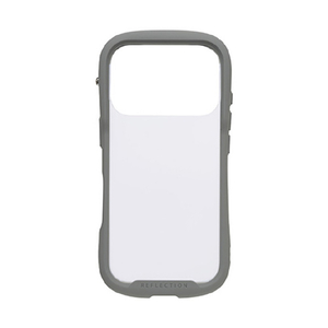 Hamee iPhone 17Pro用強化ガラスクリアケース iFace Reflection Frost グレー 41-183124-イメージ1