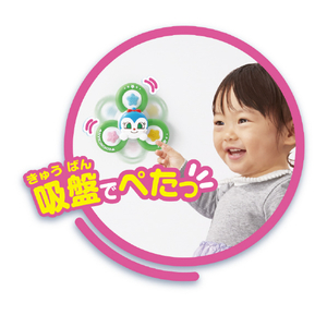ジョイパレット アンパンマン 夢中で集中力アップ!どこでもぺたクル育脳スピナー コキンちゃん コキンちゃん APﾍﾟﾀｸﾙｲｸﾉｳｽﾋﾟﾅ-ｺｷﾝ-イメージ3