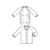 神戸生絲 前開き7分袖ワンタッチ肌着 婦人用 ホワイト L FC878NF-202055-イメージ2