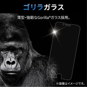エレコム iPhone SE(第3世代)/SE(第2世代)/8/7/6s/6用ガラスフィルム ゴリラ 0．21mm PM-A22SFLGO-イメージ5