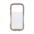 Hamee iPhone 17Pro用強化ガラスクリアケース iFace Reflection Frost ベージュ 41-183131