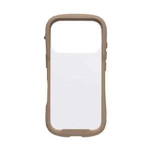 Hamee iPhone 17Pro用強化ガラスクリアケース iFace Reflection Frost ベージュ 41-183131-イメージ1