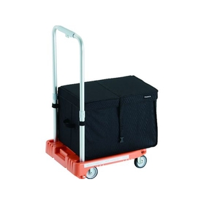 トラスコ中山 TRUSCO/樹脂台車 カルティオミニ weego 省音車輪 オレンジ THB付 FC146TW-1948179-イメージ1