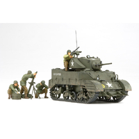 タミヤ 1/35 ミリタリーミニチュアシリーズ No．313 アメリカ軽戦車 M5A1ヘッジホッグ 追撃作戦セット(人形4体付き) TｱﾒﾘｶM5A1ﾂｲｹﾞｷｾﾂﾄ