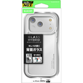 エレコム iPhone17 Pro用ハイブリッドケース ガラス スタンダード メタルステッカー付 クリア PM-A25CHVCG1CR