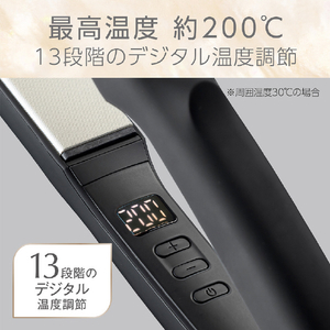 コイズミ イオンバランスストレートアイロン ブラック KHS-8910/K-イメージ13
