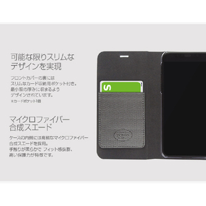 Zenus iPhone XS/X用Metallic Diary ダークバイオレット Z10313I8-イメージ7