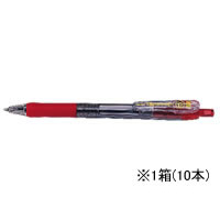ゼブラ タプリクリップ 1.0 ボールペン 赤 10本 1箱(10本) F827053-BNB5-R