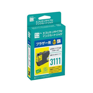 エコリカ ブラザー用リサイクルインクカートリッジ イエロー F383804-ECI-BR3111Y-イメージ3