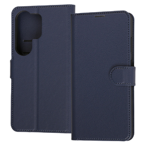 レイ・アウト Galaxy S26 Ultra用手帳型レザーケース シンプル マグネット ダークネイビー RT-GS26UELC1/DN-イメージ1