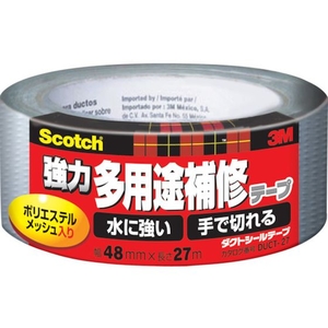 3M スコッチ 強力多用途補修テープ 48mm*27m シルバーDUCT-27 FC518XZ-3251128-イメージ1