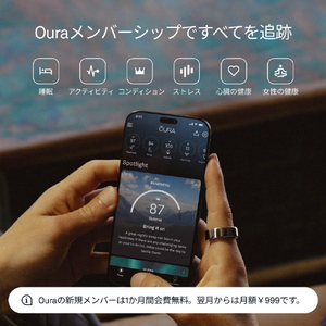 OURA Oura Ring 4(オーラリング 4)/size6 ブラック JZ90-54144-06-イメージ4