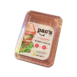 江戸川物産 パックスデリカフードケース (S) 6枚入 FCN6144-DF-301-イメージ1