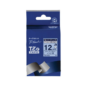 ブラザー 布テープ(青文字/ブルー/12mm幅) TZE-FA53-イメージ1