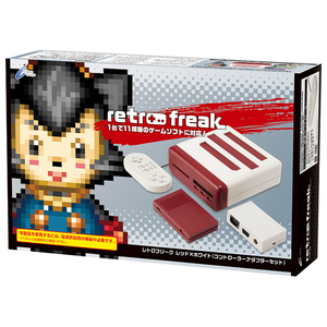 サイバーガジェット レトロフリーク(コントローラーアダプターセット) レッド×ホワイト CYRFRW-イメージ1