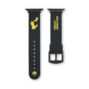 グルマンディーズ Apple Watch 41/40/38mm用シリコンバンド ポケットモンスター ピカチュウ POKE-773A-イメージ1