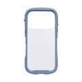 Hamee iPhone 17Pro用強化ガラスクリアケース iFace Reflection Frost ペールブルー 41-183148