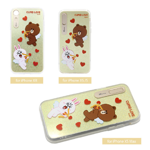 LINE FRIENDS iPhone XR用ケース LIGHT UP CASE CUPID LOVE スウィートハート3 KCL-LCL011-イメージ4