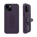 momo stick iPhone 15 Plus用Mag Grip フラットケース ディープパープル MMS25314I15PL