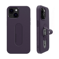 momo stick iPhone 15 Plus用Mag Grip フラットケース ディープパープル MMS25314I15PL
