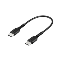 BUFFALO USB2．0ケーブル(Type-C to Type-C) 0．1m ブラック BSMPCCC101BK