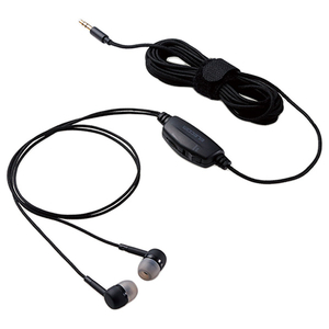 エレコム テレビ用耳栓タイプヘッドフォン(両耳) AFFINITY SOUND ブラック EHP-TV10C5XBK-イメージ1