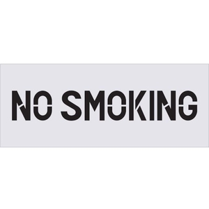 アイマーク ステンシル NO SMOKING プレートサイズ500×200mm FC855JC-4341732-イメージ1
